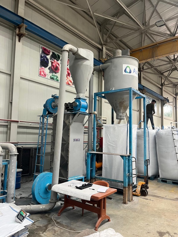PET flake dryer and packaging system