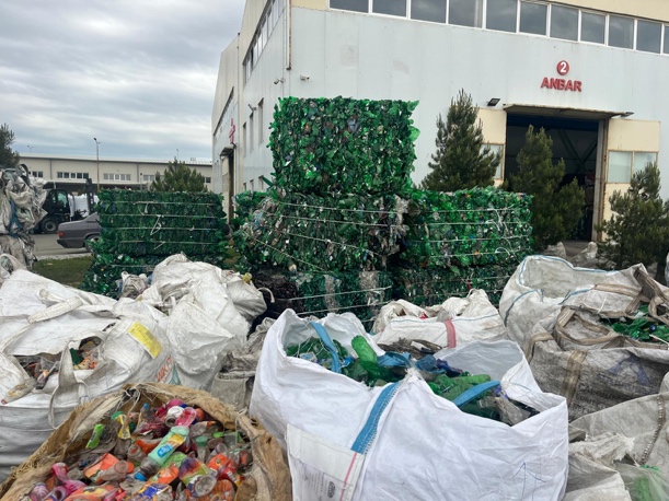 Plastic collection area at Poly Cleaner